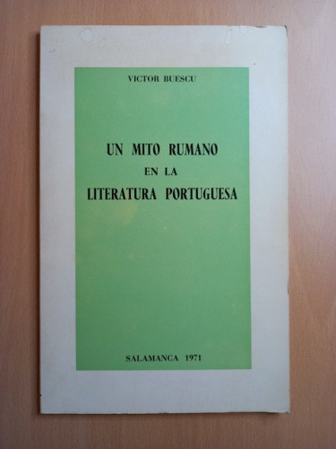 Portada del libro de Un mito rumano en la literatura portuguesa