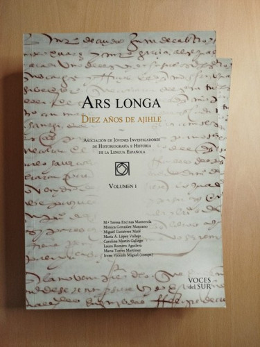 Portada del libro de Ars Longa. Diez años de Ajihle. Dos tomos