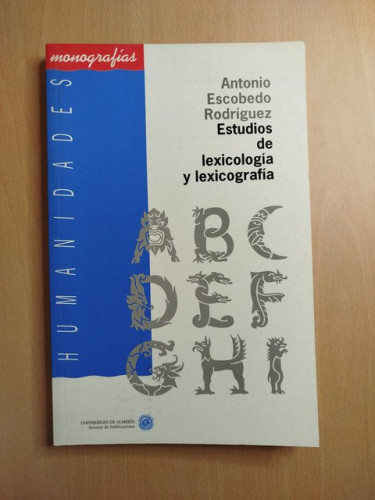 Portada del libro de Estudios de lexicología y lexicografía