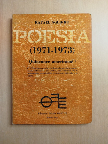 Portada del libro de Poesía (1971-1973)