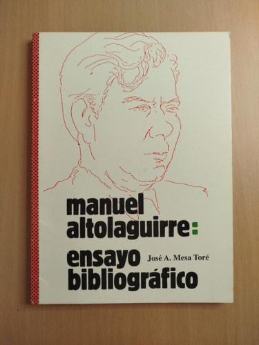 Portada del libro de Manuel Altolaguirre: ensayo bibliográfico
