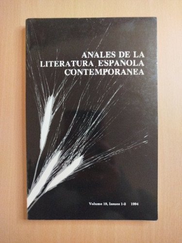 Portada del libro de Anales de la literatura española contemporánea.Volume 19, Issues 1-2