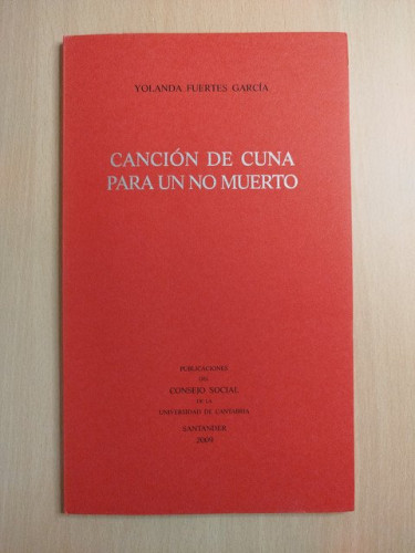 Portada del libro de Canción de cuna para un no muerto