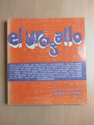 Portada del libro de Revista Urogallo. Año V. Nº 29-30