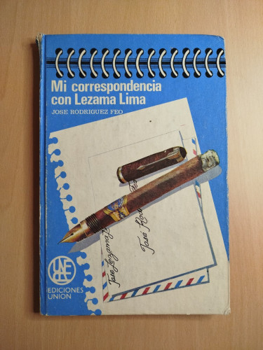 Portada del libro de Mi correspondencia con Lezama Lima