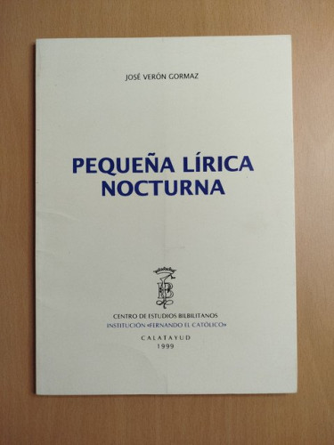 Portada del libro de Pequeña lírica nocturna