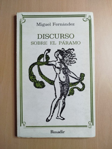 Portada del libro de (Dedicado por el autor) Discurso sobre el páramo