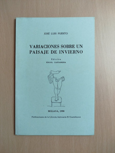 Portada del libro de (Dedicado por el autor) Variaciones sobre un paisaje de invierno