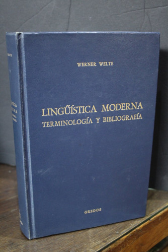 Portada del libro de Lingüística moderna. Terminología y bibliografía
