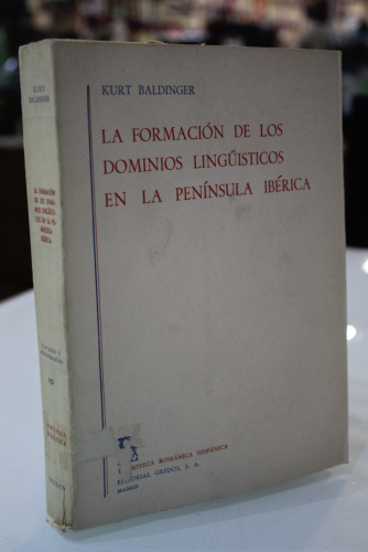 Portada del libro de La formación de los dominios lingüísticos en la Península Ibérica.