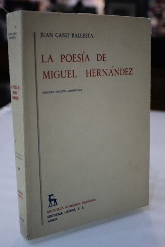 Portada del libro de La poesía de Miguel Hernández.