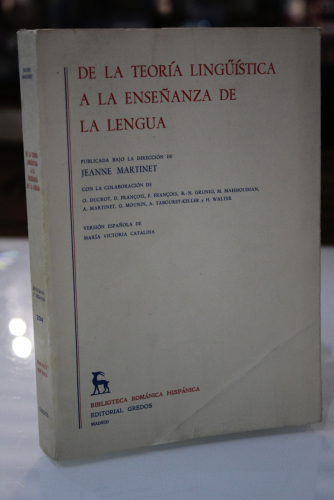 Portada del libro de De la teoría lingüística a la enseñanza de la lengua.