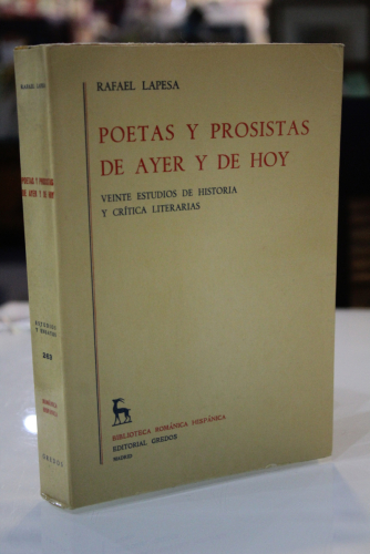 Portada del libro de Poetas y prosistas de ayer y hoy. Veinte estudios de historia y crítica literarias.