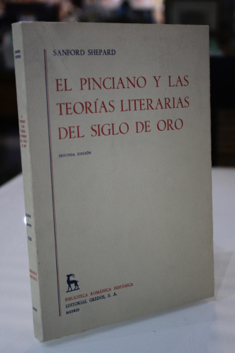 Portada del libro de El Pinciano y la teorías literarias de Siglo de Oro.