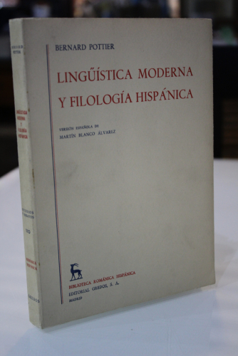 Portada del libro de Lingüística moderna y filología hispánica.