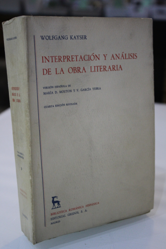 Portada del libro de Interpretación y análisis de la obra literaria.