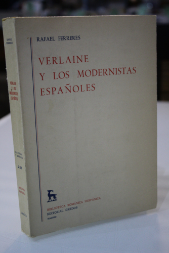 Portada del libro de Verlaine y Los Modernistas Españoles.