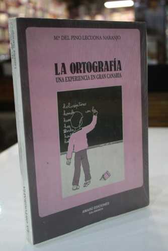 Portada del libro de La ortografía. Una experiencia en Gran Canaria.