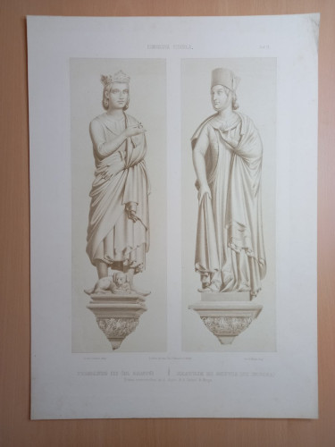 Portada del libro de GRABADO Nº IX. Iconografía española. Colección de retratos, estatuas, mausoleos y demás monumentos inéditos...
