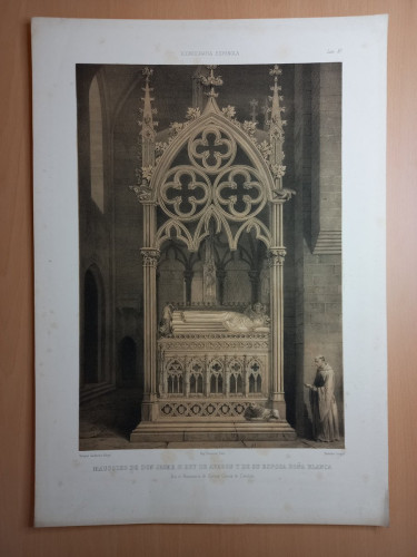 Portada del libro de GRABADO Nº XV. Iconografía española. Colección de retratos, estatuas, mausoleos y demás monumentos inéditos...
