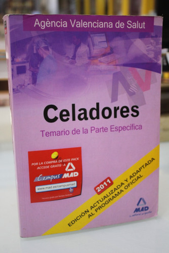 Portada del libro de Celadores. Temario de la Parte Específica.- Agència Valenciana de Salut.