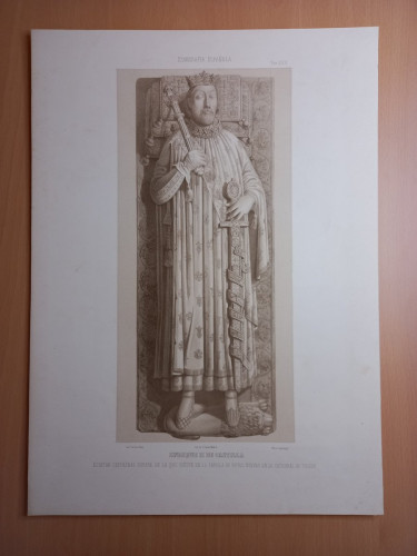 Portada del libro de GRABADO Nº XXX. Iconografía española. Colección de retratos, estatuas, mausoleos y demás monumentos...