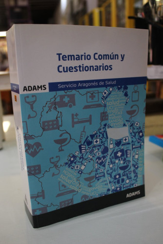 Portada del libro de Temario Común y Cuestionarios.- Adams.- Servicio Aragonés de Salud