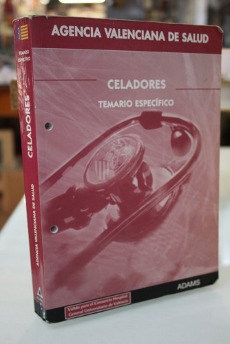 Portada del libro de Celadores. Temario Específico.- Adams.- Agencia Valenciana de Salud.