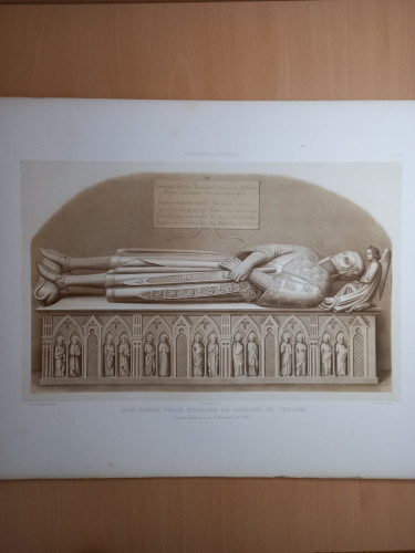Portada del libro de GRABADO Nº XVII. Iconografía española. Colección de retratos, estatuas, mausoleos y demás monumentos...