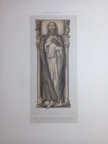 Portada del libro de GRABADO Nº VI. Iconografía española. Colección de retratos, estatuas, mausoleos y demás monumentos inéditos...