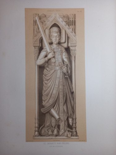 Portada del libro de GRABADO Nº XII. Iconografía española. Colección de retratos, estatuas, mausoleos y demás monumentos...