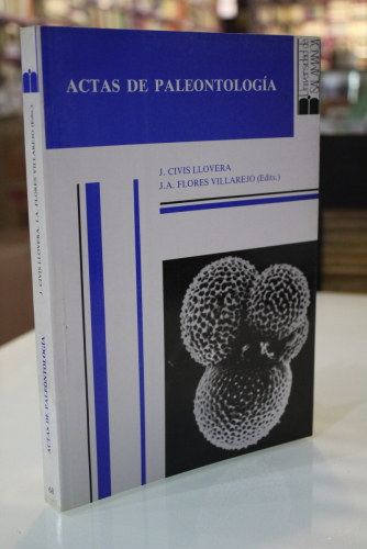Portada del libro de Actas de Paleontología. (Actas de las IV Jornadas de Paleontología). Salamanca 13-15 de octubre de 1988.