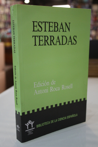 Portada del libro de Esteban Terradas.