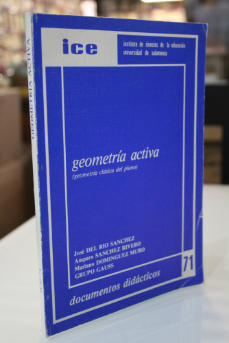 Portada del libro de Geometría activa (geometría clásica del plano)