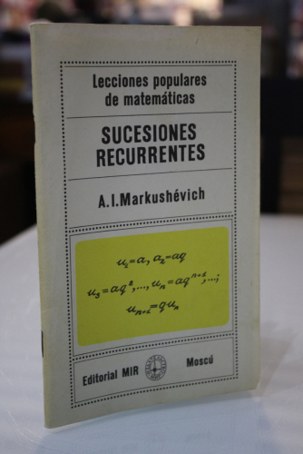 Portada del libro de Sucesiones recurrentes.
