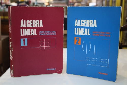 Portada del libro de Álgebra lineal.- Dos tomos.
