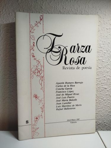 Portada del libro de Zarza Rosa. Revista de Poesía. Nº8. Abril-Mayo 1987