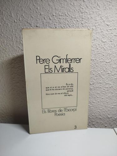 Portada del libro de (Dedicado por el autor) Els Miralls
