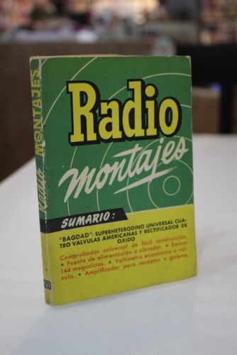 Portada del libro de Radio-montajes. Selección mundial de realizaciones prácticas. Número 10 Febrero 1956.