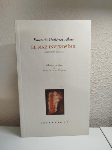 Portada del libro de El mar inverosímil. Antología poética