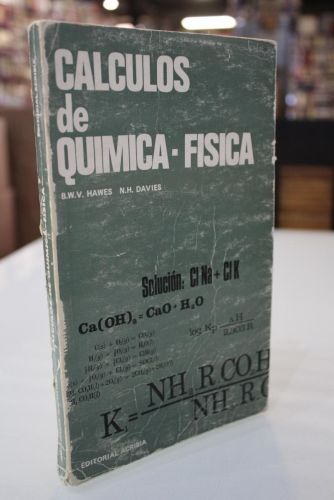 Portada del libro de Cálculos de Química-física.