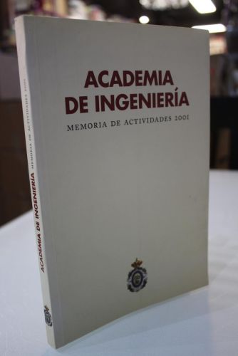 Portada del libro de Academia de Ingeniería. Memoria de actividades 2001