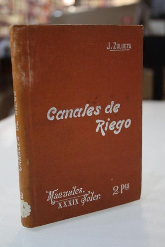 Portada del libro de Canales de Riego