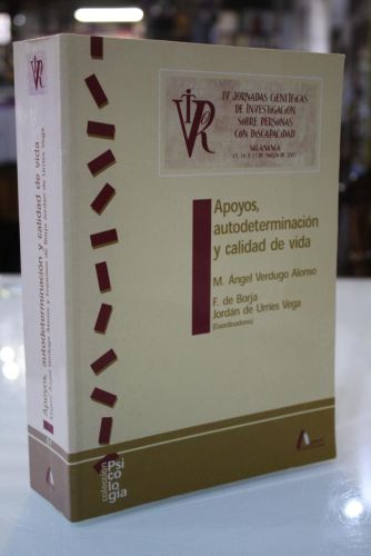 Portada del libro de Apoyos, autodeterminación y calidad de vida: IV jornadas científicas de investigación sobre personas...