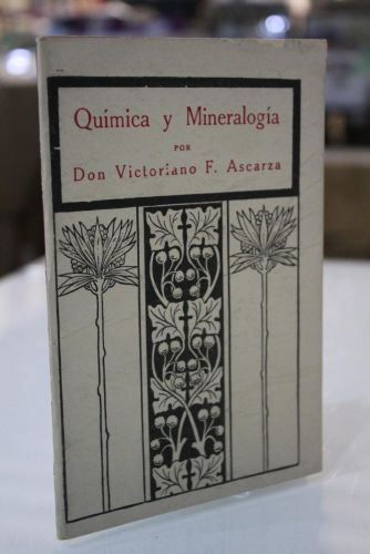 Portada del libro de Nociones de Química y Mineralogía