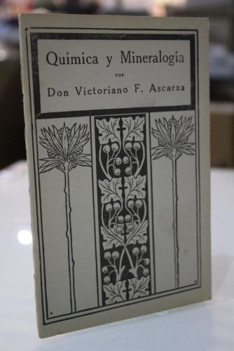 Portada del libro de Nociones de Química y Mineralogía