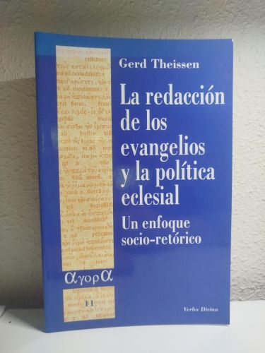 Portada del libro de La redacción de los evangelios y la política eclesial. Un enfoque socio-retórico