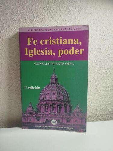 Portada del libro de Fe cristiana, Iglesia, poder
