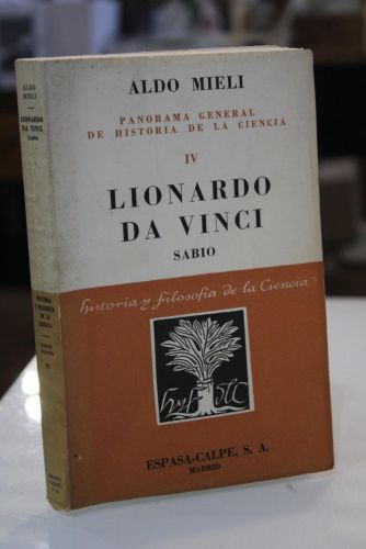 Portada del libro de Lionardo Da Vinci. Sabio.