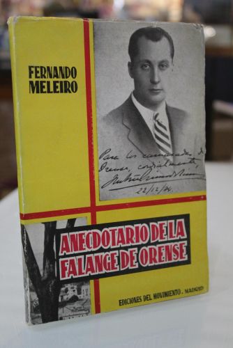 Portada del libro de Anecdotario de la Falange de Orense.